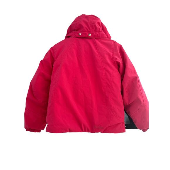 Spider HOT PINK coat jacket winter wear Sz 7Y great condition sleeves grow studs - Picture 2 of 12